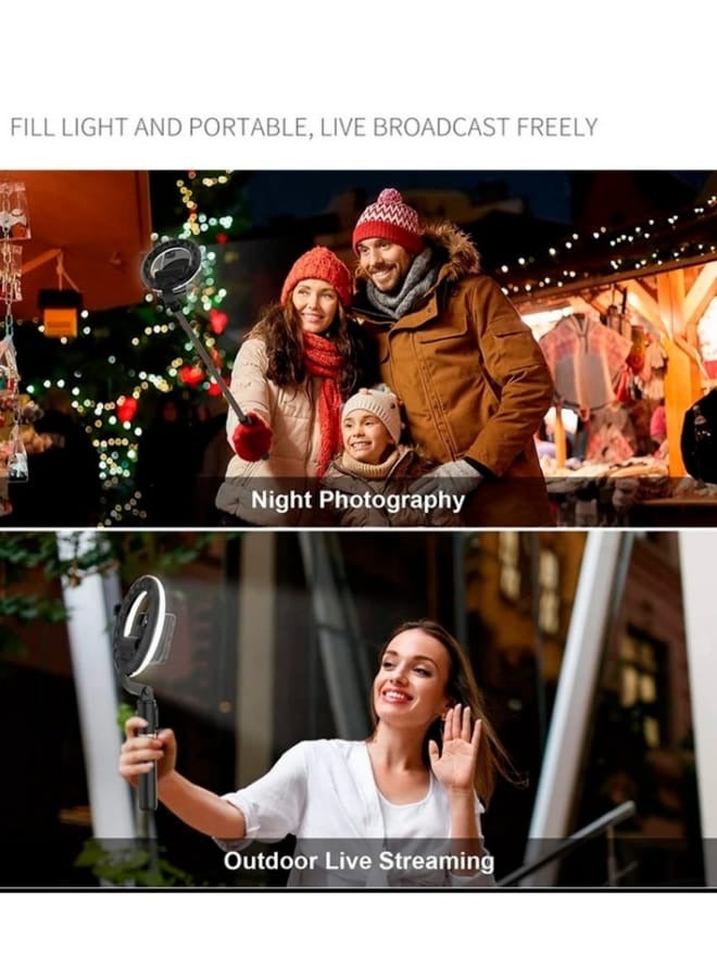 traditious Selfie Ring Light Tripod with Bluetooth Remote (16 cm / 6 Inches) – LED Selfie Stick & Mobile Phone Holder Stand for Live Streaming, Photography, Vlogging & Video Recording - Image 3